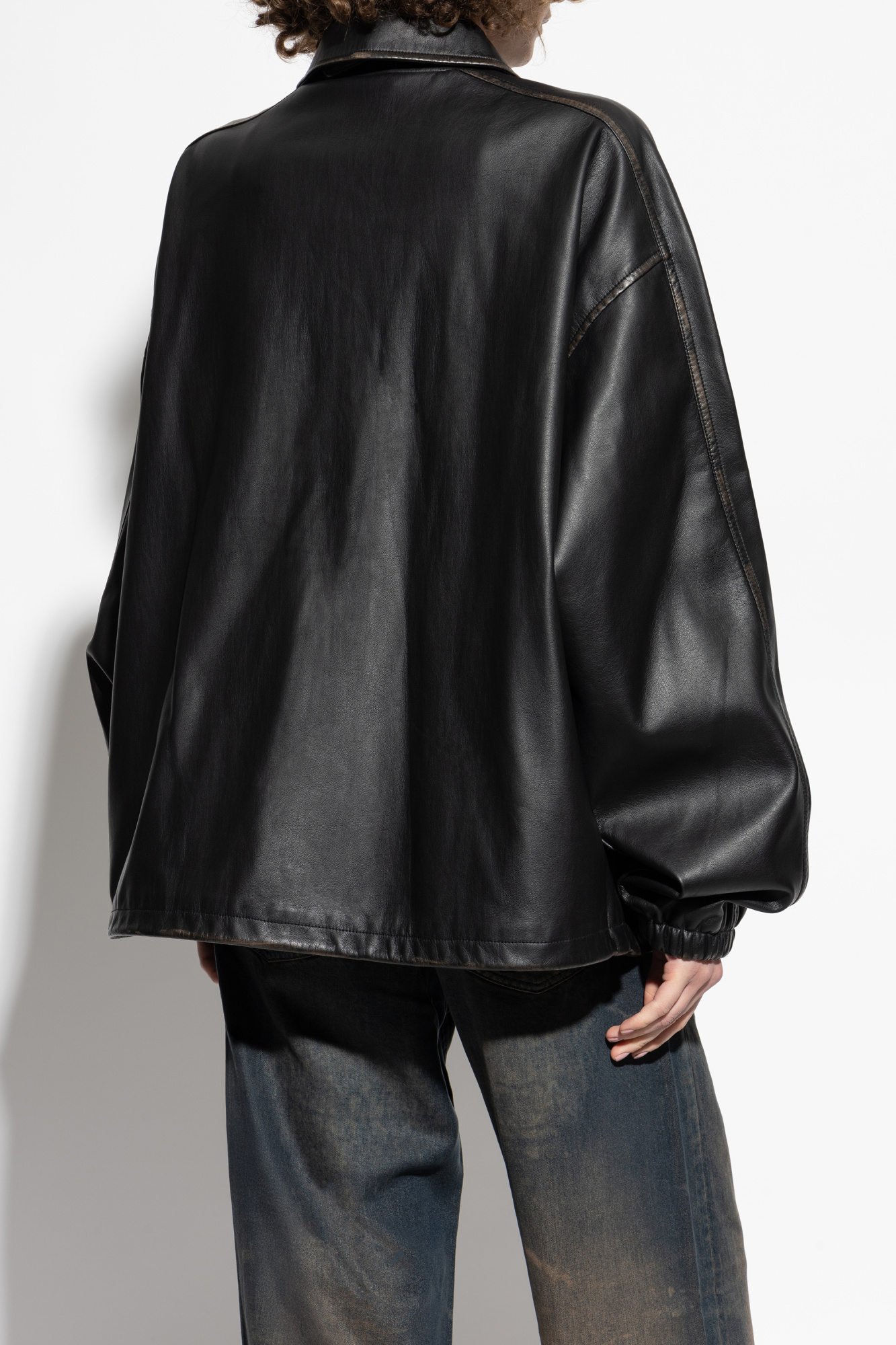 Black Faux leather jacket `J-AKE` Diesel - Vitkac AS